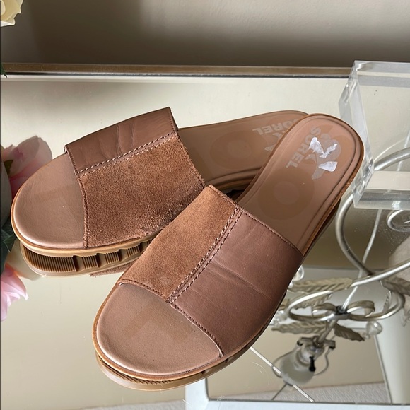 Sorel Ella II Block Slide Sandals for Women - Picture 2 of 11